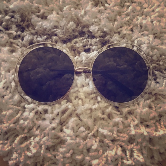 Chloe Accessories - Chloe Carolina Round Wire Metal Sunglasses